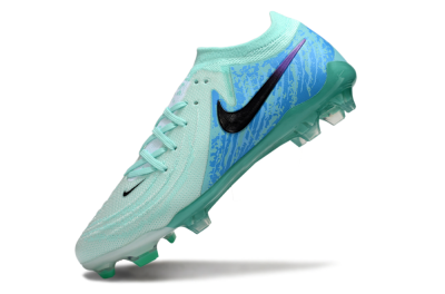 Men's Nike Phantom GX 2 Elite FG Firm Ground Low-Tops Football Boots - Jade/Blue/Black