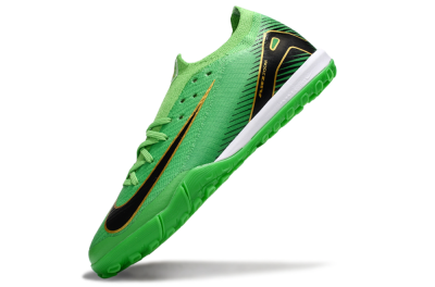 Men's Nike Air Zoom Mercurial Vapor 16 Elite TF Artificial Turf Low-Tops Football Shoes - Green/Gold/Black