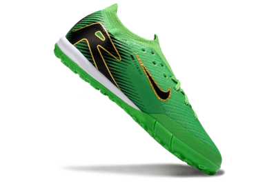 Men's Nike Air Zoom Mercurial Vapor 16 Elite TF Artificial Turf Low-Tops Football Shoes - Green/Gold/Black
