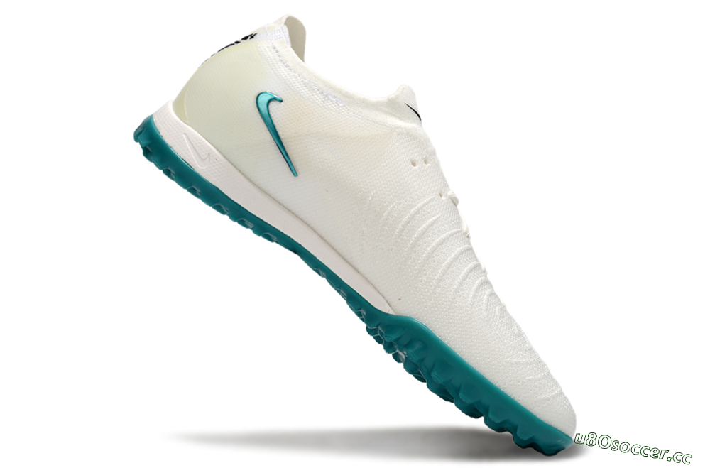 Men's Nike Phantom GX 2 Elite TF Artificial Turf Low-Tops Football Shoes - Beige/Green 4