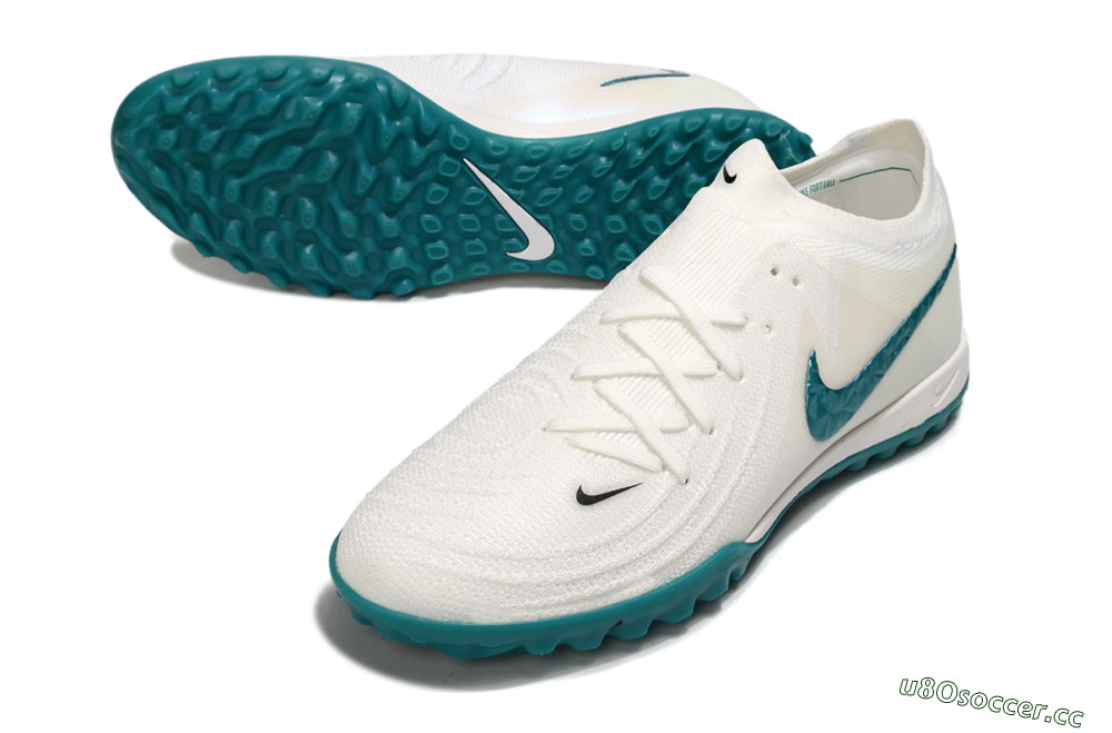 Men's Nike Phantom GX 2 Elite TF Artificial Turf Low-Tops Football Shoes - Beige/Green 3