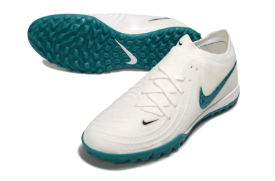 Men's Nike Phantom GX 2 Elite TF Artificial Turf Low-Tops Football Shoes - Beige/Green