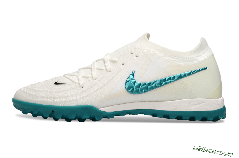 Men's Nike Phantom GX 2 Elite TF Artificial Turf Low-Tops Football Shoes - Beige/Green 0