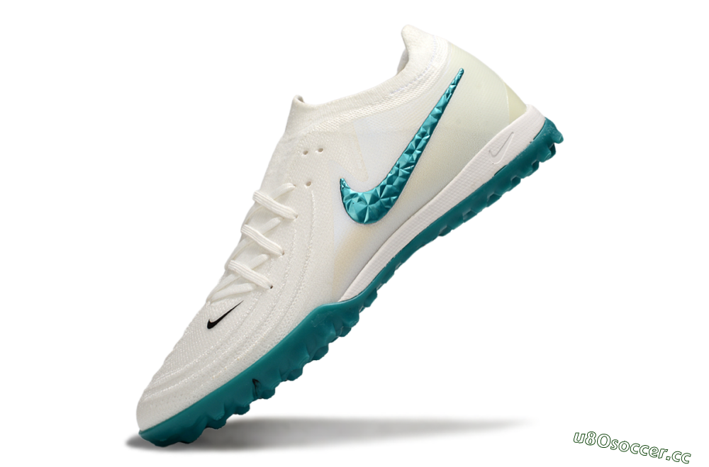 Men's Nike Phantom GX 2 Elite TF Artificial Turf Low-Tops Football Shoes - Beige/Green 5