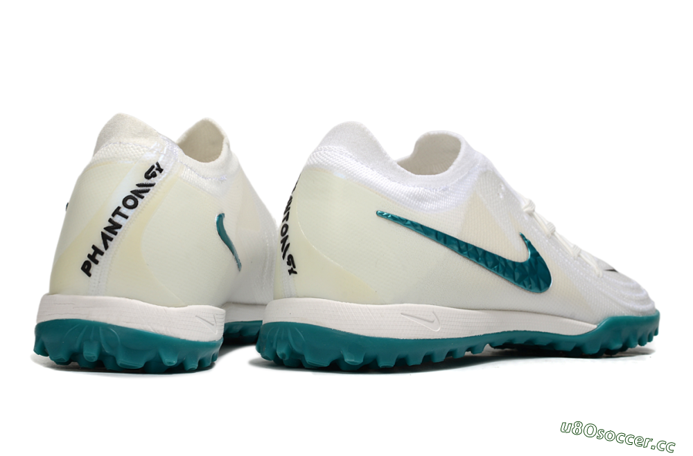 Men's Nike Phantom GX 2 Elite TF Artificial Turf Low-Tops Football Shoes - Beige/Green 6