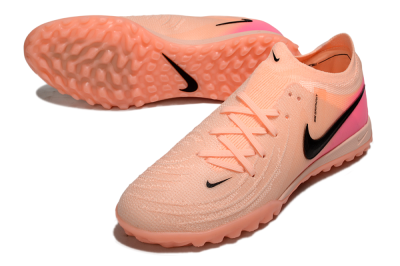 Men's Nike Phantom GX 2 Elite TF Artificial Turf Low-Tops Football Shoes - Pink/Black