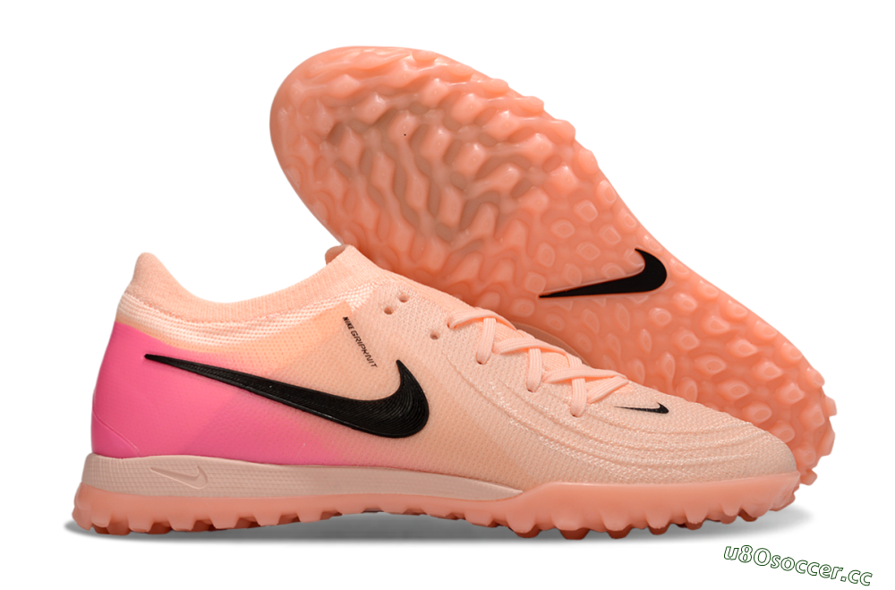 Men's Nike Phantom GX 2 Elite TF Artificial Turf Low-Tops Football Shoes - Pink/Black 2
