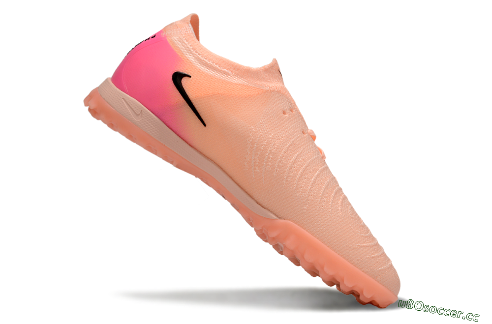 Men's Nike Phantom GX 2 Elite TF Artificial Turf Low-Tops Football Shoes - Pink/Black 4