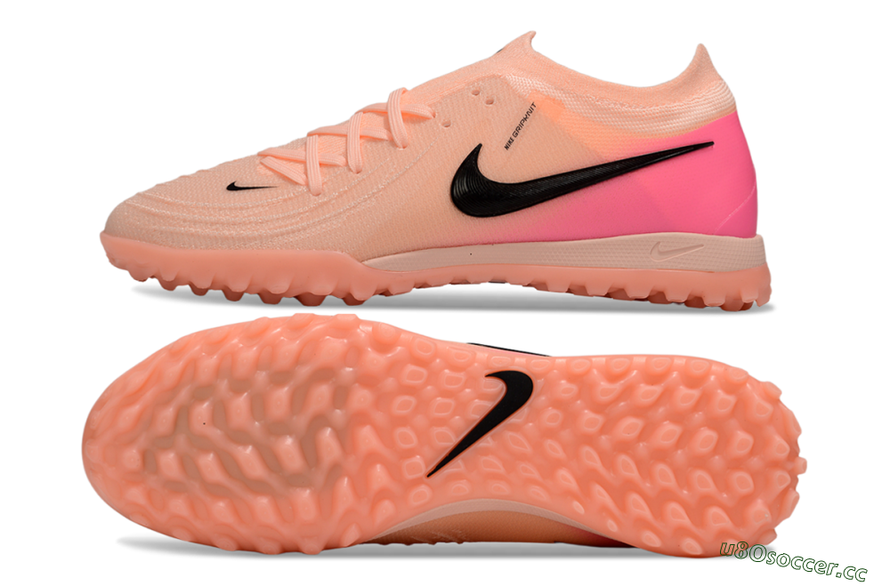 Men's Nike Phantom GX 2 Elite TF Artificial Turf Low-Tops Football Shoes - Pink/Black 1