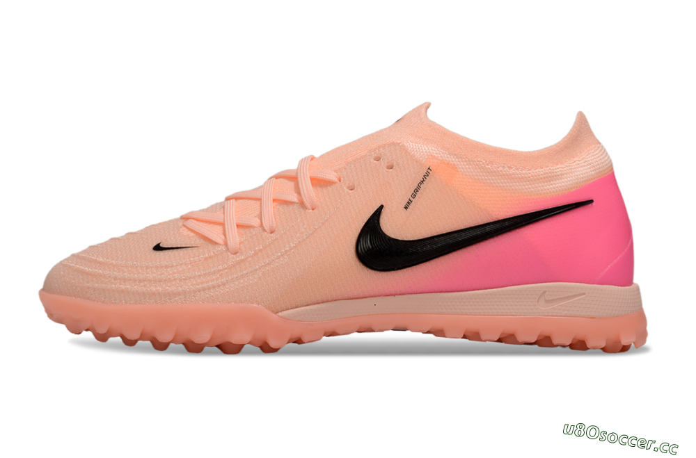 Men's Nike Phantom GX 2 Elite TF Artificial Turf Low-Tops Football Shoes - Pink/Black 0