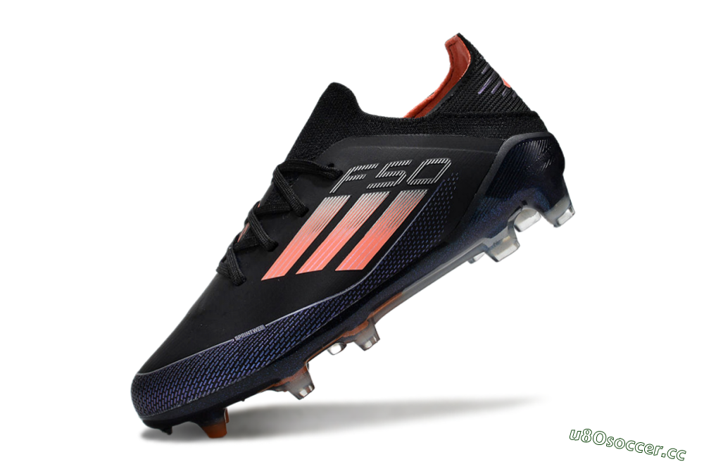 Kids Adidas F50 Elite FG Firm Ground Low-Tops Football Boots - Black/Pink/Blue 4