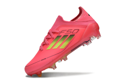 Kids Adidas F50 Elite FG Firm Ground Low-Tops Football Boots - Red/Gold