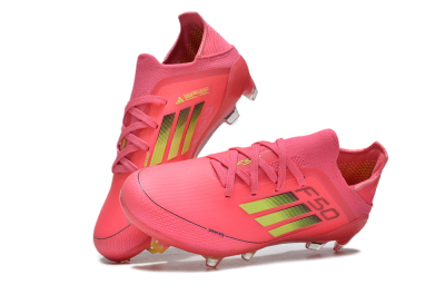 Kids Adidas F50 Elite FG Firm Ground Low-Tops Football Boots - Red/Gold