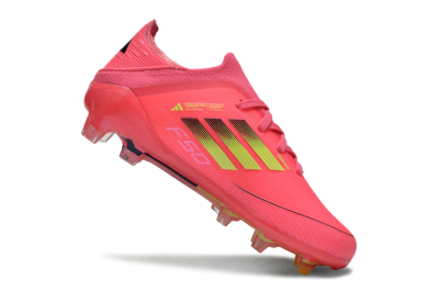 Kids Adidas F50 Elite FG Firm Ground Low-Tops Football Boots - Red/Gold