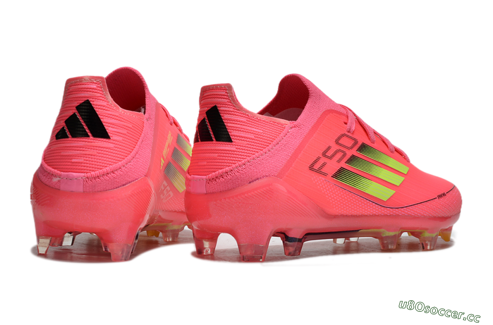 Kids Adidas F50 Elite FG Firm Ground Low-Tops Football Boots - Red/Gold 5