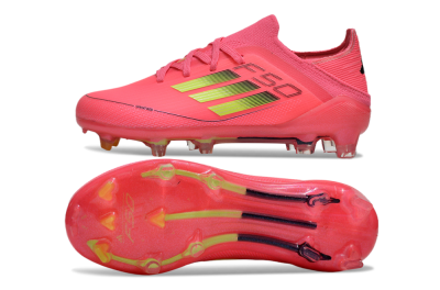 Kids Adidas F50 Elite FG Firm Ground Low-Tops Football Boots - Red/Gold