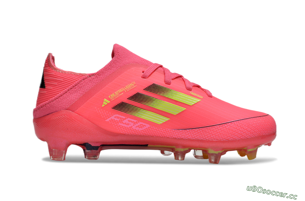Kids Adidas F50 Elite FG Firm Ground Low-Tops Football Boots - Red/Gold 6