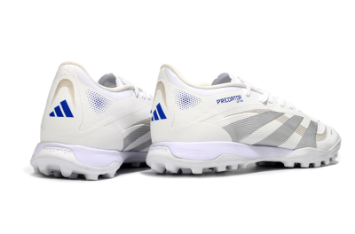 Men's Adidas Predator 25 Elite TF Artificial Turf Low-Tops Football Shoes - Beige/Silver/White