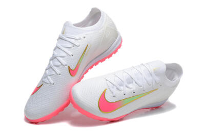 Men's Nike Air Zoom Mercurial Vapor 16 Elite TF Artificial Turf Low-Tops Football Shoes - White/Pink/Gold