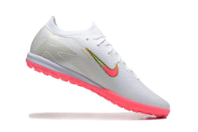 Men's Nike Air Zoom Mercurial Vapor 16 Elite TF Artificial Turf Low-Tops Football Shoes - White/Pink/Gold