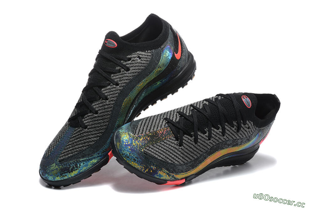 Men's Nike Air Zoom Mercurial Vapor 16 Elite TF Artificial Turf Low-Tops Football Shoes - Black/Grey/Pink 6
