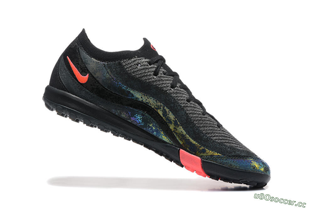 Men's Nike Air Zoom Mercurial Vapor 16 Elite TF Artificial Turf Low-Tops Football Shoes - Black/Grey/Pink 7