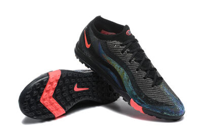 Men's Nike Air Zoom Mercurial Vapor 16 Elite TF Artificial Turf Low-Tops Football Shoes - Black/Grey/Pink