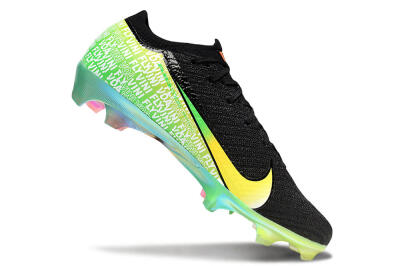 Unisex Nike Air Zoom Mercurial Vapor 16 Elite FG Firm Ground Low-Tops Football Boots - Black/Orange/Yellow