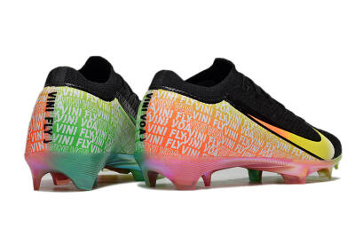 Unisex Nike Air Zoom Mercurial Vapor 16 Elite FG Firm Ground Low-Tops Football Boots - Black/Orange/Yellow