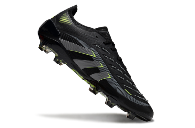 Unisex Adidas Predator 25 Elite FG Firm Ground Low-Tops Football Boots - Black/Silver/Yellow