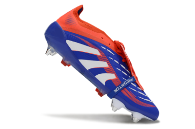 Men's Adidas Predator 25 Elite Foldover Tongue SG Soft Ground Low-Tops Football Boots - Blue/White/Red