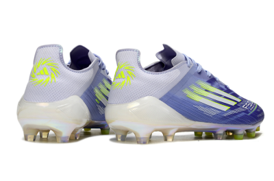 Men's Adidas F50 Elite FG Firm Ground Low-Tops Football Boots - Blue/White/Yellow