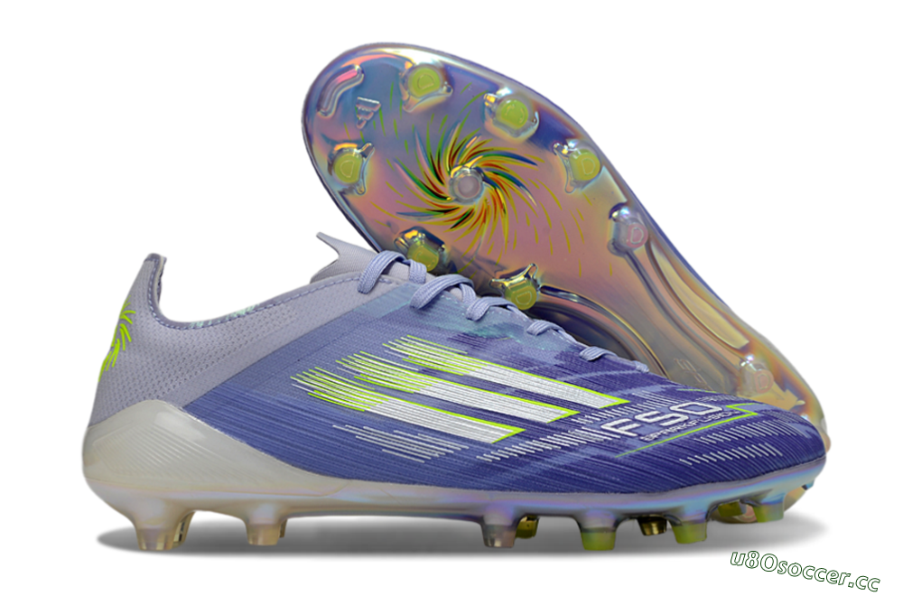 Men's Adidas F50 Elite FG Firm Ground Low-Tops Football Boots - Blue/White/Yellow 2
