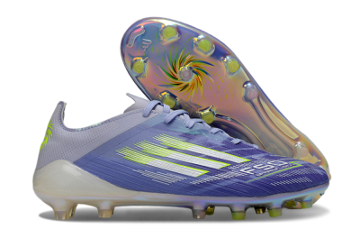 Men's Adidas F50 Elite FG Firm Ground Low-Tops Football Boots - Blue/White/Yellow