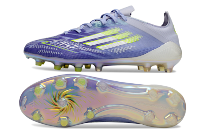 Men's Adidas F50 Elite FG Firm Ground Low-Tops Football Boots - Blue/White/Yellow