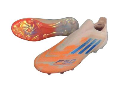 Men's Adidas F50 Elite FG Firm Ground Low-Tops Football Boots - Pink/Orange/Blue