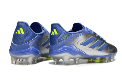 Men's Adidas Copa Pure 3 Elite FG Firm Ground Low-Tops Football Boots - Silver/Blue/Yellow