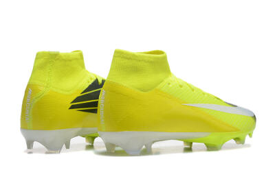 Men's Nike Air Zoom Mercurial Superfly 10 Elite FG Firm Ground High-Tops Football Boots - Yellow/Black/White