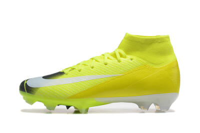 Men's Nike Air Zoom Mercurial Superfly 10 Elite FG Firm Ground High-Tops Football Boots - Yellow/Black/White