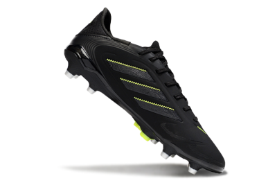 Men's Adidas Copa Pure 3 Elite FG Firm Ground Low-Tops Football Boots - Black/Grey/Yellow