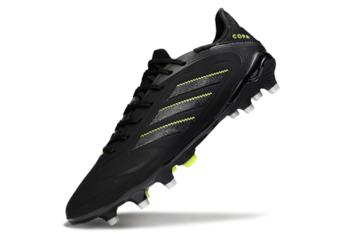 Men's Adidas Copa Pure 3 Elite FG Firm Ground Low-Tops Football Boots - Black/Grey/Yellow