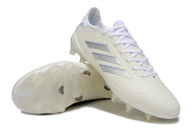 Men's Adidas Copa Pure 3 Elite FG Firm Ground Low-Tops Football Boots - Beige/Silver/Blue