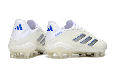 Men's Adidas Copa Pure 3 Elite FG Firm Ground Low-Tops Football Boots - Beige/Silver/Blue