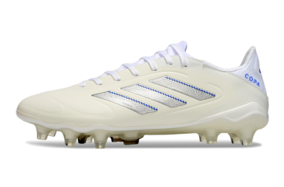 Men's Adidas Copa Pure 3 Elite FG Firm Ground Low-Tops Football Boots - Beige/Silver/Blue