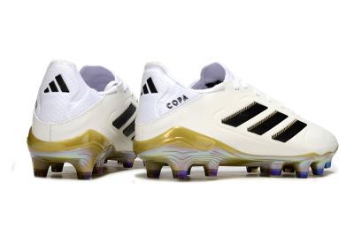 Men's Adidas Copa Pure 3 Elite FG Firm Ground Low-Tops Football Boots - Beige/Black/Gold