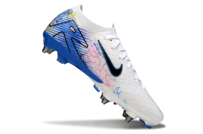 Men's Nike Air Zoom Mercurial Vapor 16 Elite SG Soft Ground Low-Tops Football Boots - White/Black/Blue