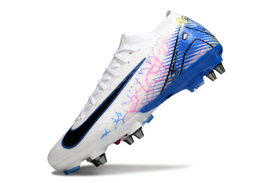 Men's Nike Air Zoom Mercurial Vapor 16 Elite SG Soft Ground Low-Tops Football Boots - White/Black/Blue