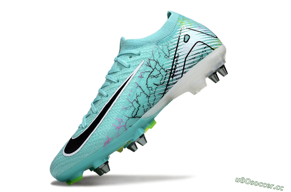 Men's Nike Air Zoom Mercurial Vapor 16 Elite SG Soft Ground Low-Tops Football Boots - Jade/Black/White 5