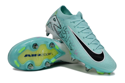 Men's Nike Air Zoom Mercurial Vapor 16 Elite SG Soft Ground Low-Tops Football Boots - Jade/Black/White