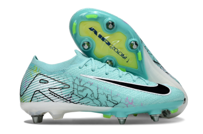 Men's Nike Air Zoom Mercurial Vapor 16 Elite SG Soft Ground Low-Tops Football Boots - Jade/Black/White
